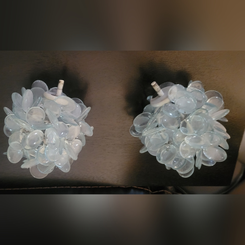 Pottery Barn Kids Teal Curtain Rod Finnials